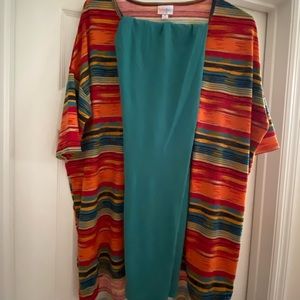 LuLaRoe leggings and tunic outfit size medium